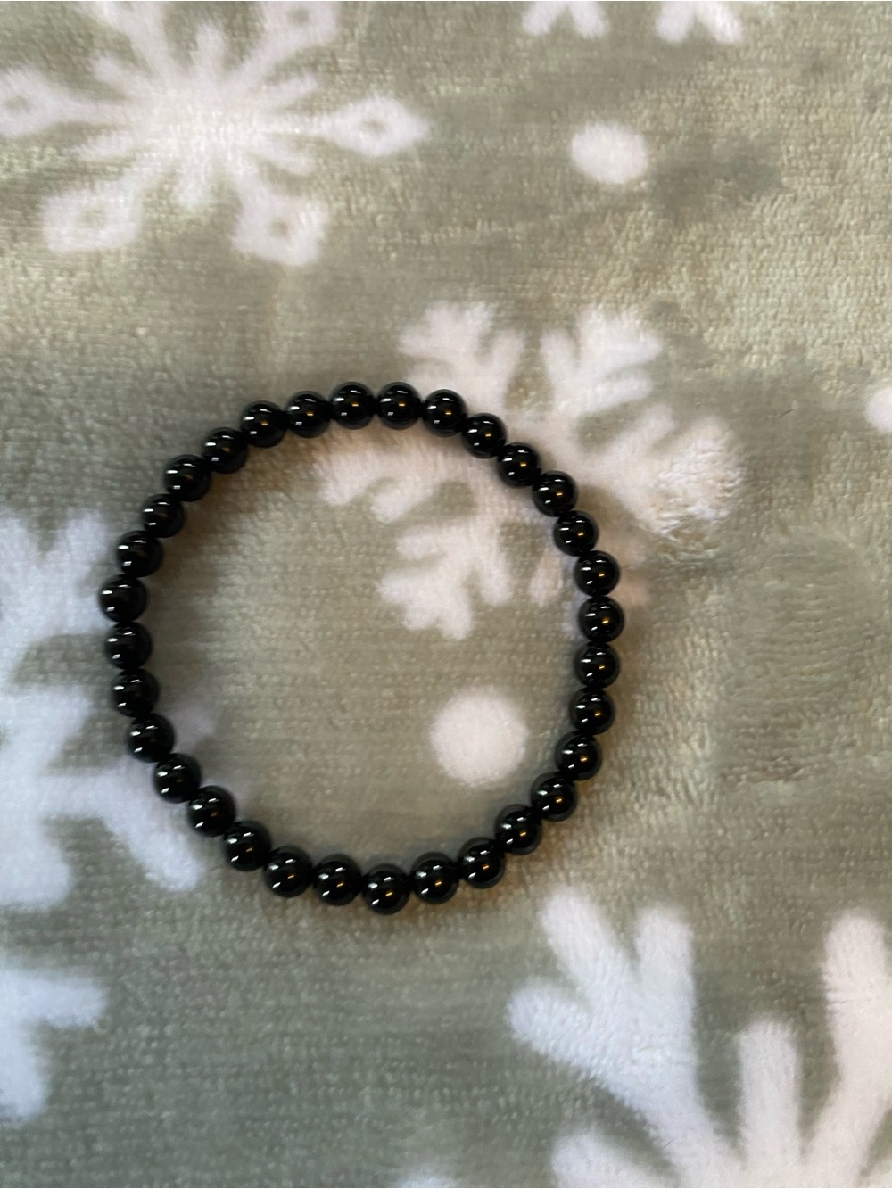 Elegant Black Beaded Stretch Bracelet - Women Jewelry
